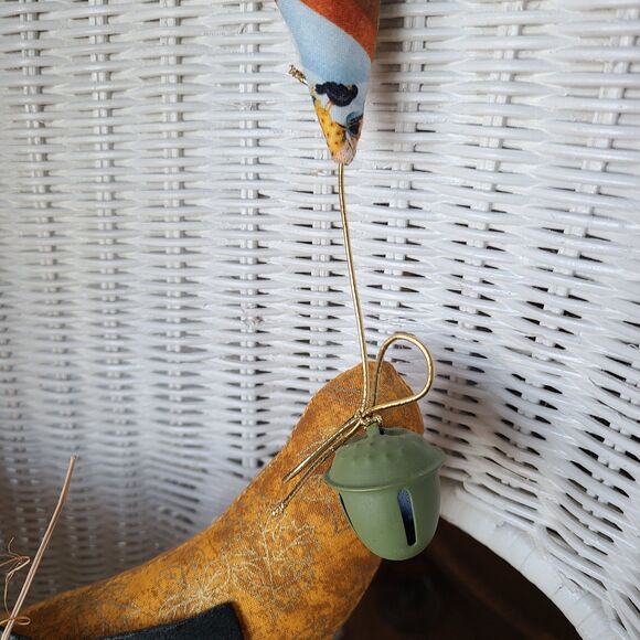 Handcrafted Autumn Moon Scarecrow Wreath Fall Halloween Design Decor Elements - Picture 9 of 10